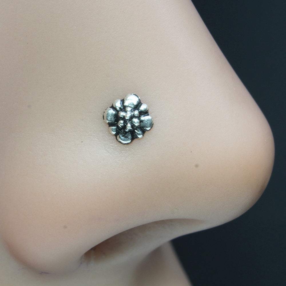 THANU'S CRAFT Sterling Silver Plated Stainless Steel Nose Stud Price in  India - Buy THANU'S CRAFT Sterling Silver Plated Stainless Steel Nose Stud  Online at Best Prices in India | Flipkart.com